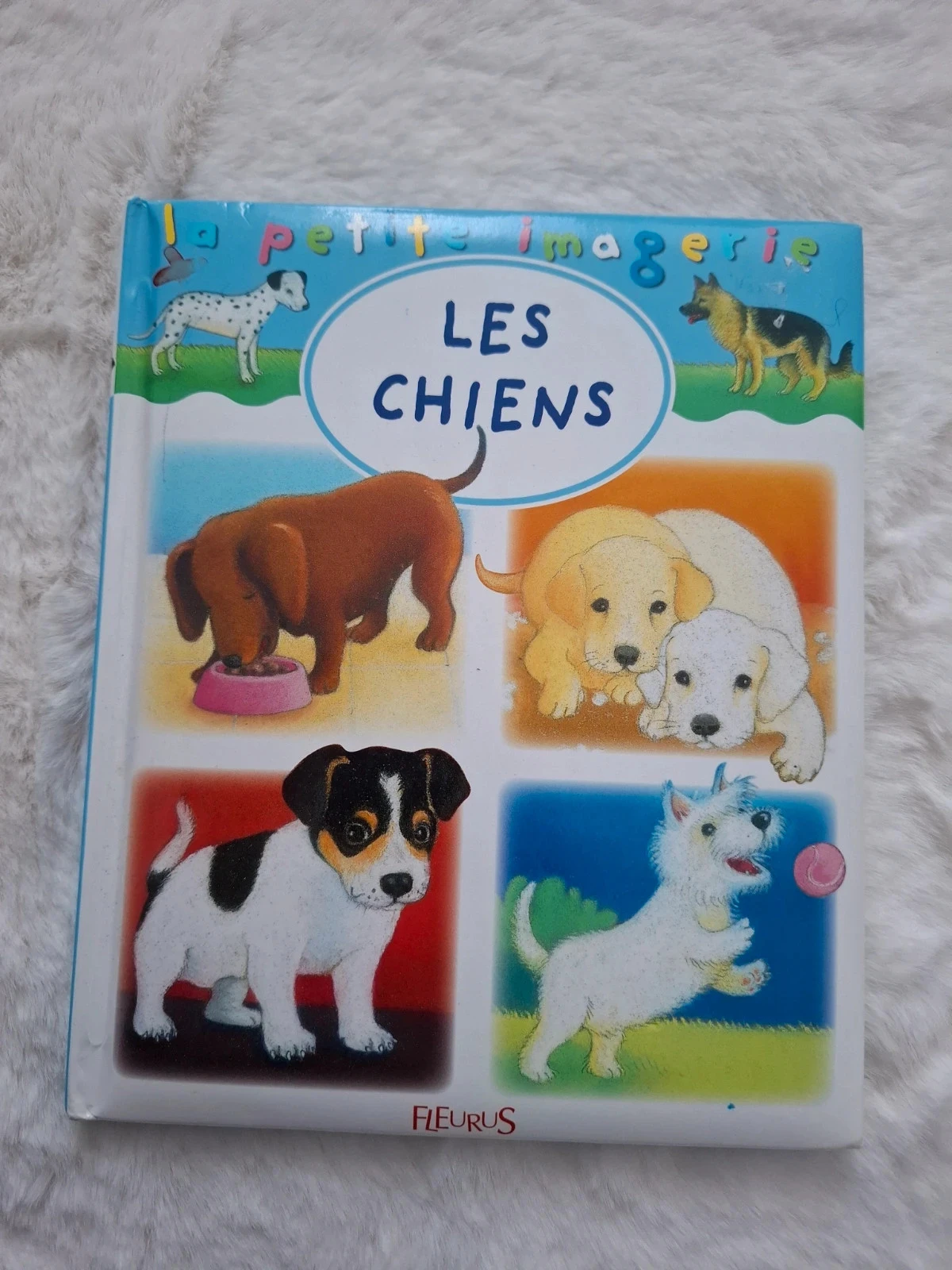 📚 libro pagina plastificado la pequeña imaginería Los perros Fleurus – photo 2